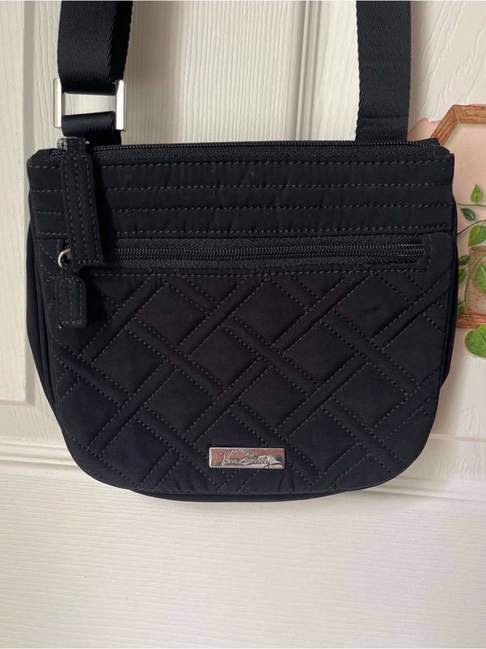 Vera Bradley Black Quilted Crossbody Bag